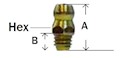 Metric Grease Fitting Straight Ball Check Diagram 1
